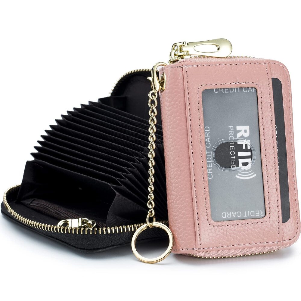 9968 Rfid Credit Card Holder,Leather Businese Card Case,Rfid Blocking